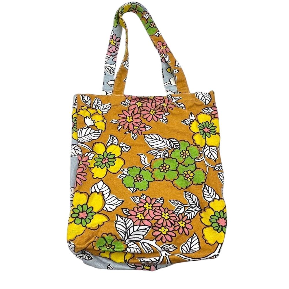 Floral Double Sided Colorful Tote Bag